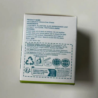Sooleno™ – Feuille en silicone pour cicatrice, acné et ridule