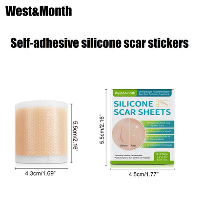 Sooleno™ – Feuille en silicone pour cicatrice, acné et ridule
